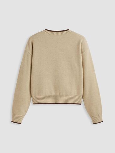 CIDER Womens Sweaters Fall Long Sleeve Bear Graphic Crewneck Sweater Soft Knit Casual Cropped Pullover Cute Fall Outfits 2024 in Kuwait