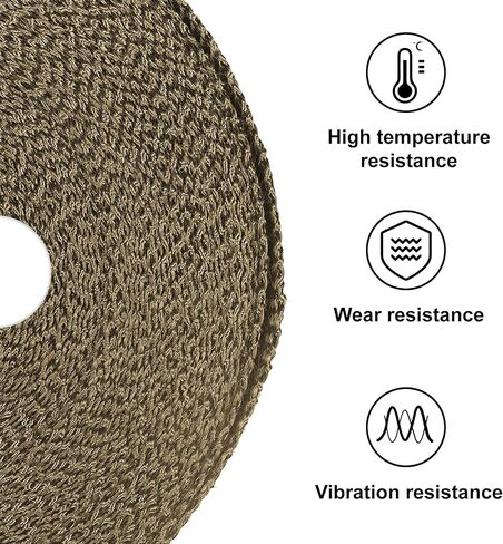 Blue Exhaust Wrap 2" x 200" (2 Rolls) - High Temp Fiberglass Header Wrap for Motorcycle, Car, Exhaust Pipes, Muffler & Header - Heat Resistant 2000°F, Easy Install & Durable (Blue, 2 Rolls) in Saudi Arabia