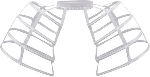 Victorian Cage Skirt Pannier Petticoat Women Bustle Hoop Skirt, One Size in Kuwait