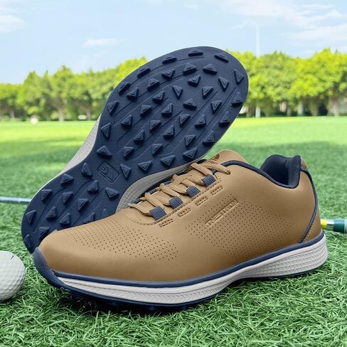 THESTRON Professional Men's Golf Shoes Lighweight Comfortable Spikeless Golf Sport Training Sneakers for Men in Kuwait