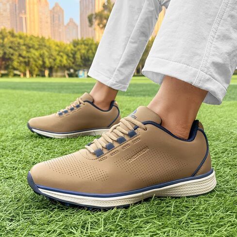 THESTRON Professional Men's Golf Shoes Lighweight Comfortable Spikeless Golf Sport Training Sneakers for Men in Kuwait