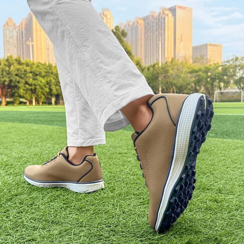 THESTRON Professional Men's Golf Shoes Lighweight Comfortable Spikeless Golf Sport Training Sneakers for Men in Kuwait