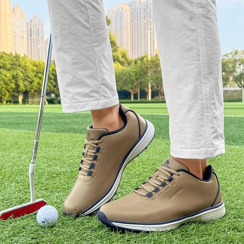 THESTRON Professional Men's Golf Shoes Lighweight Comfortable Spikeless Golf Sport Training Sneakers for Men in Kuwait