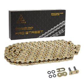 520 Motorcycle Chain 120 Links O-Ring Heavy Duty Drive Chain for Motorcycle Bicycle Go Kart Mini Trail Bike