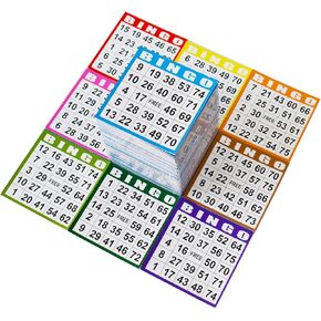 SEETOOOGAMES Bingo Paper Game Cards - 1 Card - 100 Books of 5 Sheets
