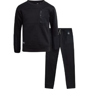 Body Glove Boys' Jogger Set - 2 Piece Cozy Fleece Pullover Hooded Sweatshirt and Jogger Pants for Boys (8-12)