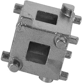 Brake Piston Car Cube Disc Brake Piston, Carbon Steel Retractor Tool Wind Back Cube Calliper Adaptor Silver