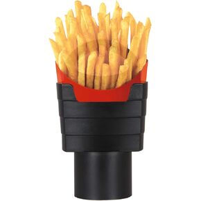 French Fry Cup Holder - Automotive Interior Accessories Chips CupHolder for Cell Phone Fast Food Drink Beverage Key Fob Fits Vehicle Boat Truck RV (2.75 inch Base, Black Color)