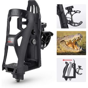 KEMIMOTO ATV Cup Holder, Upgraded Motorcycle Drink Holder Handlebar, Water Bottle Holder Mount with 0.6"-1.56" Metal Clamp for Scooter Bike Boat Stroller Wheelchair Golf Push Cart Tractor (1)