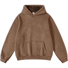 Dnzzs Mens Hoodies Pullover Oversized Acid Wash Hoodie Heavyweight Hoodie Men Athletic Vintage Sweatshirt Streetwear Unisex