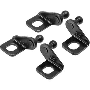 2 Pair 10mm Car Ball Studs Mounting Brackets Black for Gas Struts Shocks 42x35x21mm Vehicle Components