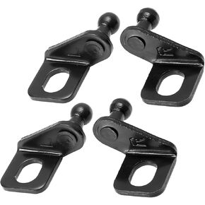 2 Pair 10mm Car Ball Studs Mounting Brackets Black for Gas Struts Shocks 42x35x21mm Replacement Car Parts