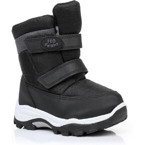 Felabo Boys Girls Snow Boots Winter Boots Water Resistant Slip Resistant Cold Weather Shoes (Toddler/Little Kid)