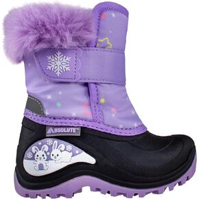 Absolute Toddler Little Kids High Snow Winter Boots, Warm, Insulated, Waterproof Shell