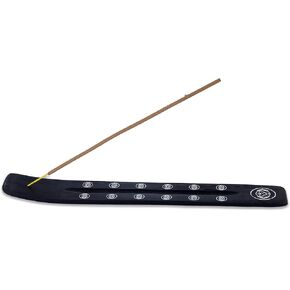 Bless-International Traditional-Handmade-Burner Wooden-Incense-Stick-Holder Ash-Catcher-Stand for-Aromatherapy-Meditation-Yoga (Incense Holder 10 inch(2 pcs))