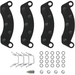 Disc Brake Pad Kit 10k 12k Replacement for Dexter K71-180-00 Hydraulic Trailer Axle Brake Pads 4Pcs