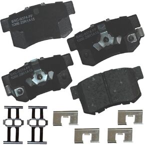 Bendix Premium SBC1086 Ceramic Rear Brake Pads for Acura RDX 2018-2010, Honda Accord Crosstour 2011-2010, Crosstour 2015-2012, CR-V 2016-2005