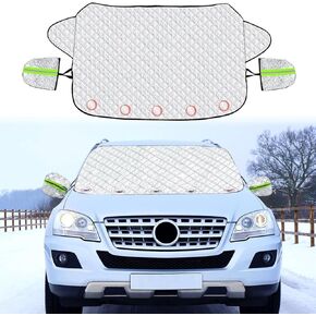 Windshield Cover for Ice and Snow: Car Windshield Snow Cover with 5 Layers Protection, Strong Magnetic Edges Frost Guard Windshield Cover, Car Snow Cover for Cars Trucks Vans (windshield cover)