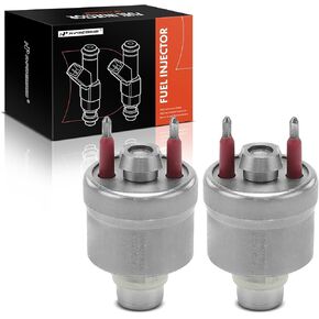 A-Premium Set of 2 Fuel Injectors Compatible with Chevrolet Tahoe, Blazer, Caprice & GMC Yukon, C1500 & Buick Roadmaster & Cadillac Brougham & Isuzu NPR & Oldsmobile, Replace# 17111864