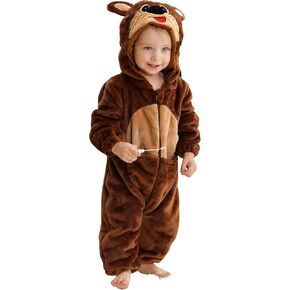 MICHLEY Unisex Baby Hooded Romper Infant Toddler Animal Dress Halloween Party Outfit Jumpsuit 2-36 Months