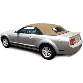 Ford Mustang Convertible Top (2005-2014) Complete Factory Style Heated Glass Window in Sailcloth Vinyl Black in Saudi Arabia