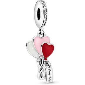 PANDORA Heart Balloons, Mixed Enamel & Clear CZ