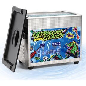 منظف ​​الأجزاء بالموجات فوق الصوتية من Adiding، منظف صوتي مطور بقدرة 120 واط مع سخان ومؤقت رقمي، آلة تنظيف مختبر منظف المجوهرات الاحترافية 45 كيلو هرتز مع سلة لعملات لوحة دوائر المكربن، 3 لتر in Kuwait