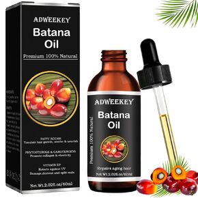 Organic Batana Oil for Hair Growth, 100% Pure , Promotes Hair Wellness for Men & Women, Enhances Hair & Skin Radiance (2.0 Oz)