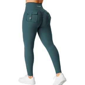 YEOREO Leggings with Pockets for Women Charm Leggings Workout Leggings for Women V Cross Waist Butt Lifting Gym Yoga Leggings