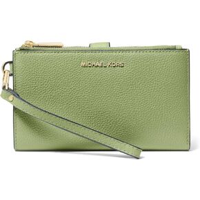 Michael Kors Women's Jet Set Double Zip Wristlet, Light Sage in Kuwait