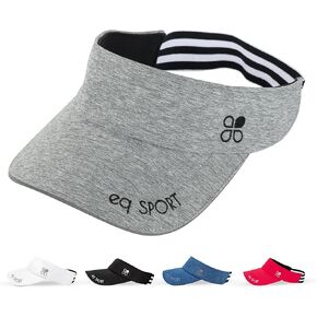 EQ SPORT Sun Visors for Women and Men - Stretchy Elastic Band Golf and Tennis Visors for Women - Sport Visor Hats