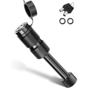 JOYTUTUS Trailer Hitch Lock, with 5/8'' Dia 2-3/4'' Long Pin, Fits 2 Inch Class III-IV Receiver, for Trailer Truck Car Boat, with 2 Keys 2 O-Rings, Anti-Theft and Waterproof Towing Hitch Lock