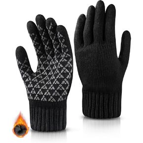 Winter Gloves for Women Warm Cozy Gloves for Cold Weather Thick Alpaca Fleece Winter Touchscreen Fingers Gloves