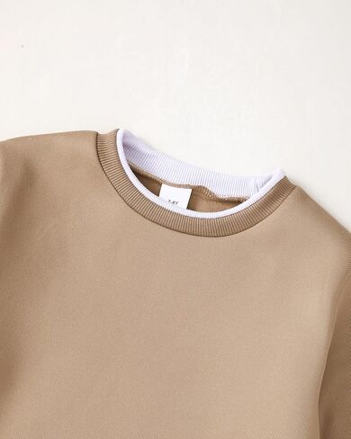 Boy Clothes Kids Boys Fall Winter Outfits Long Sleeve Fleece Hooded Tracksuit Sweatshirt Tops Jogging Sweatpants in Kuwait