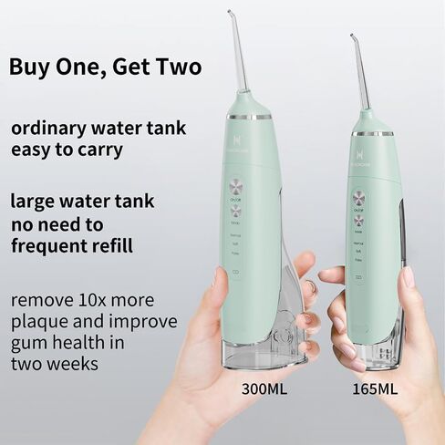 Water Flosser,Water Flosser Equipped with Two Water Tanks for Home and Travel,3 Modes Dental Oral Irrigator,Portable,IPX7 Waterproof,Powerful Battery Life, Water Dental Flossers for Teeth in Saudi Arabia