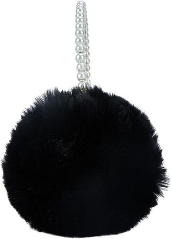 Women's Winter Earmuffs Girls Foldable Warm Cold Plush Earmuffs Pearl Fashion Warm Ear Muffs in Saudi Arabia