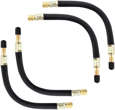 4Pcs 8.25 Inch Flexible Valve Stem Extenders, Tire Valve Extension for Universal Cars Truck Motorcycle Bike Scooter in Saudi Arabia