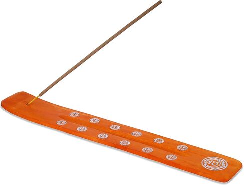 Bless-International Traditional-Handmade-Burner Wooden-Incense-Stick-Holder Ash-Catcher-Stand for-Aromatherapy-Meditation-Yoga (Incense Holder 10 inch(2 pcs)) in Saudi Arabia