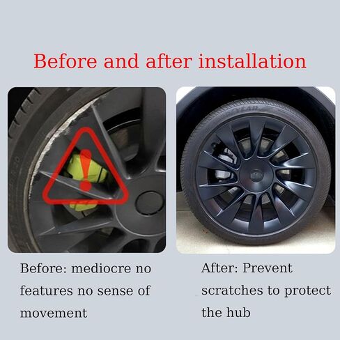 Rim Protector 21 Inches Compatible with Tesla Model Y Guard Rim Hubcap Cover Trim Rings Exterior Accessories,4Pcs in Saudi Arabia
