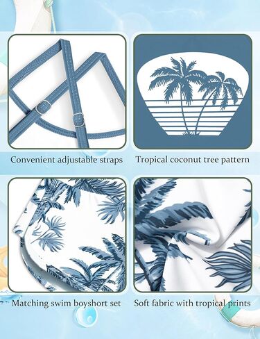 Girls Swimsuit Little Girls Tankini Swimsuit Cross Back Girls Bathing Suit with Boyshort Two Piece Kids Swimsuits in Kuwait