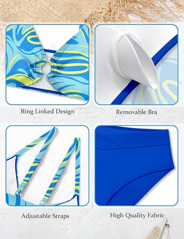 Boilcat Girls Swimsuit 3 Piece Girls Bathing Suit Tropical Floral Bikini Set with Cover Up Skirt Girls' Swimwear 9-16 Years in Kuwait