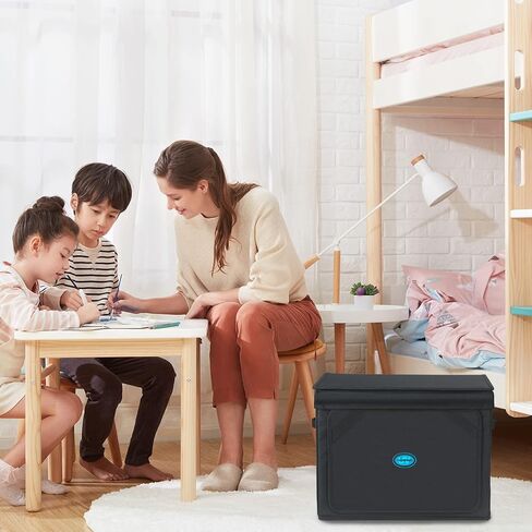 Large UVC Sanitizer Box with Ozone, Foldable Cleaner Bag with Timer, 36L/9.5gal UV Light Bulb Black Tote for Shoes, Cell Phone,Key in Saudi Arabia