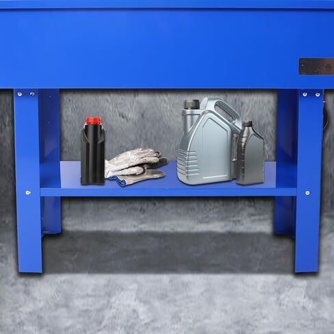 40 Gallon Parts Washer, Large Capacity Parts Cleaner for Wheel Bearings, Gears, Carburetors, Electric Solvent Pump Portable Automotive Parts Cleaner with Shelf Tank for Repair Shop, Workshop, Garage in Saudi Arabia