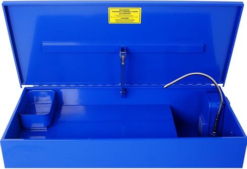 40 Gallon Parts Washer, Large Capacity Parts Cleaner for Wheel Bearings, Gears, Carburetors, Electric Solvent Pump Portable Automotive Parts Cleaner with Shelf Tank for Repair Shop, Workshop, Garage in Saudi Arabia
