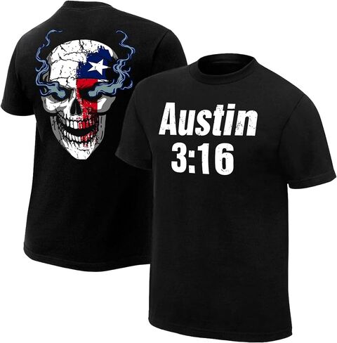 JFtees Austin 3:16 Front Smoking Skull Back T-Shirt in Saudi Arabia