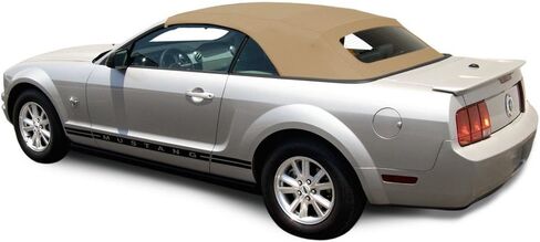 Ford Mustang Convertible Top (2005-2014) Complete Factory Style Heated Glass Window in Sailcloth Vinyl Black in Saudi Arabia