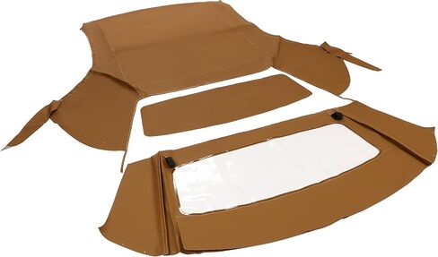 Kojem Convertible Soft Top Compatible with 1994-2004 Ford Mustang Sailcloth Vinyl Roof with Plastic Window Black Foldable in Saudi Arabia