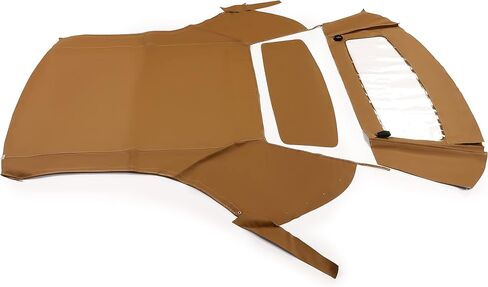 Kojem Convertible Soft Top Compatible with 1994-2004 Ford Mustang Sailcloth Vinyl Roof with Plastic Window Black Foldable in Saudi Arabia