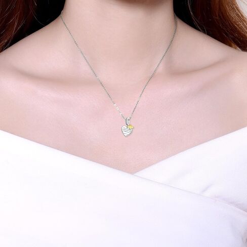 Birthday Fashion Love Heart Dangle Charm 925 Sterling Silver Charms fits Bracelets and Necklace Pendant Bead Charms Jewelry Present for Women Family Friends in Saudi Arabia