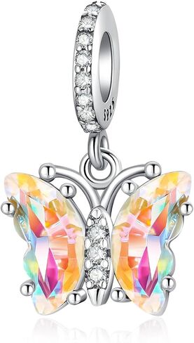 Birthday Fashion Love Heart Dangle Charm 925 Sterling Silver Charms fits Bracelets and Necklace Pendant Bead Charms Jewelry Present for Women Family Friends in Saudi Arabia